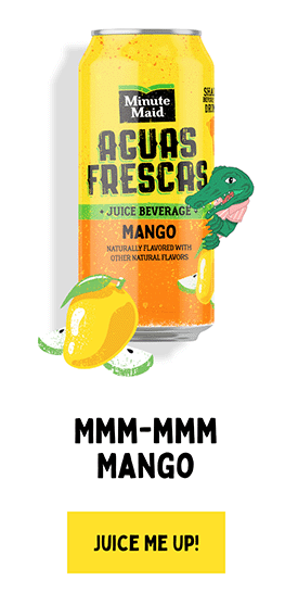 Aguas Frescas Mango juice beverage can